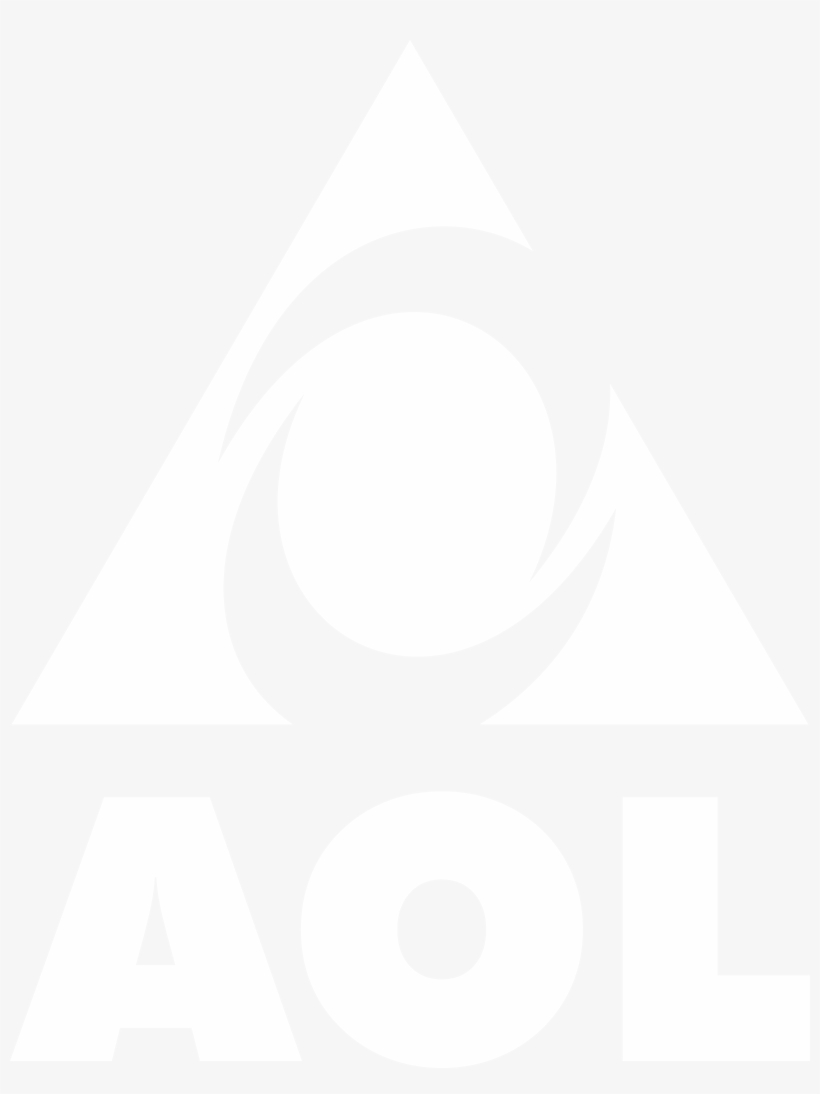 Aol Logo Black And Ahite - Samsung Logo White Png, transparent png