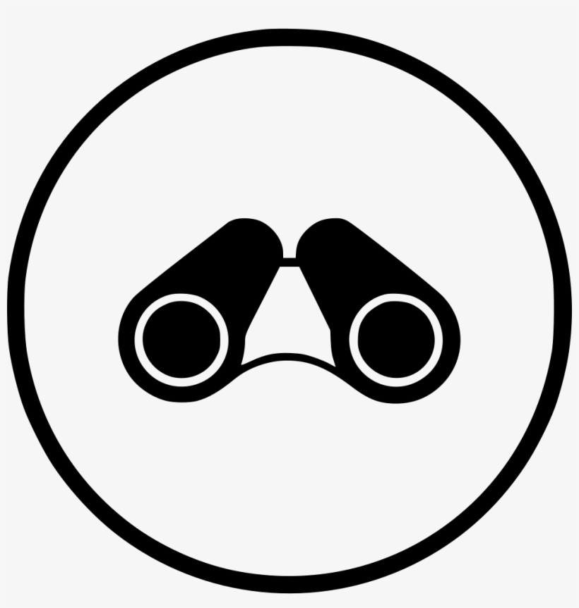 Svg Royalty Free Binocular Clipart Lens - Watching Icon Png, transparent png
