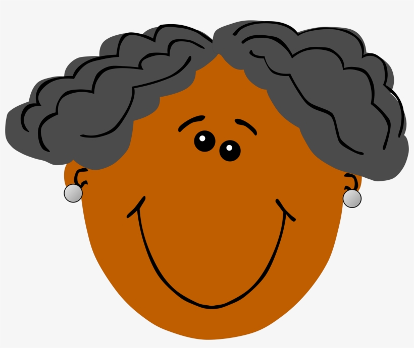 This Free Icons Png Design Of Grandma With Dark Skin, transparent png