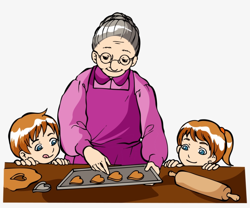 Grandparent Grandma Clipart Explore Pictures - Grandma Cookies Clip Art, transparent png
