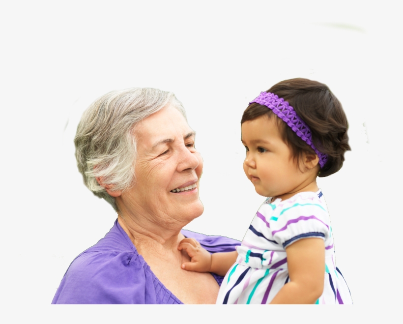 Pessoas - Grand Mother With Grand Daughter, transparent png