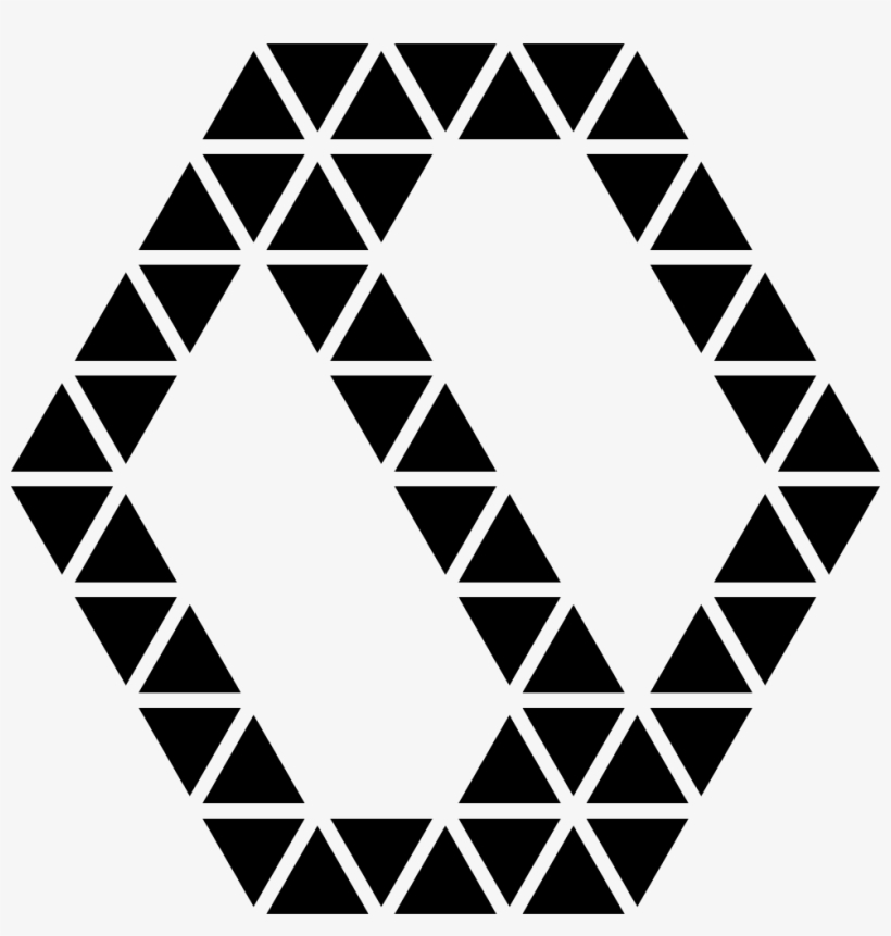 Polygonal Straight Yin Yang Symbol - Triangle, transparent png