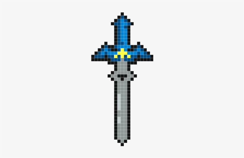 Master Sword - Pixel Art Master Sword, transparent png
