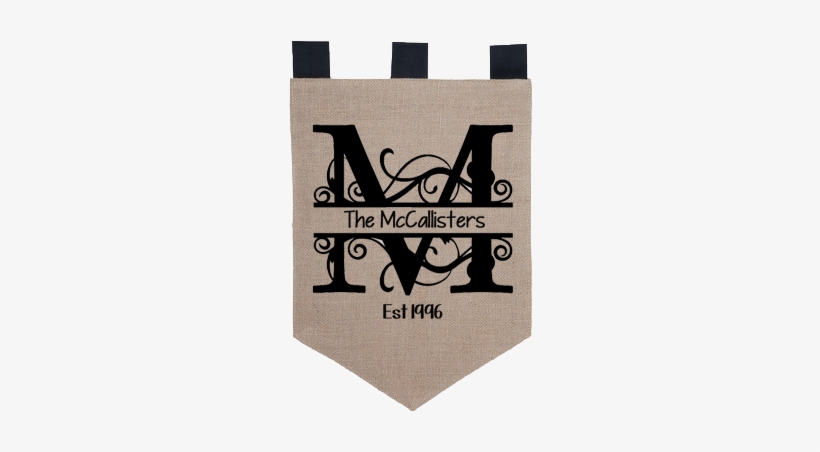 Blank Burlap Flag - Monogramm Vincents V Tischset, transparent png