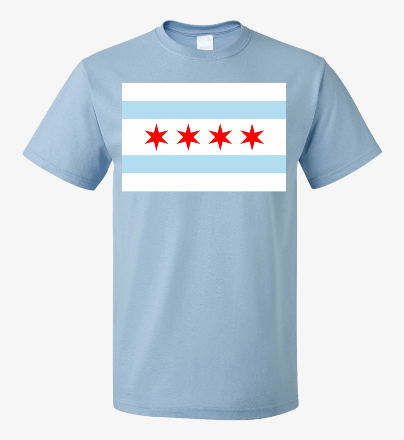 Standard Light Blue Chicago City Flag - Wv Golf Mk3 T Shirt, transparent png