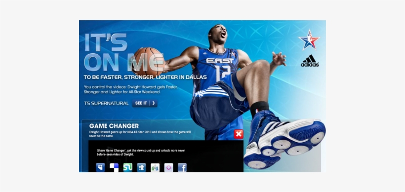 Limited-rob Dwight Howard Ts Supernatural Interactive - Adidas Basketball, transparent png