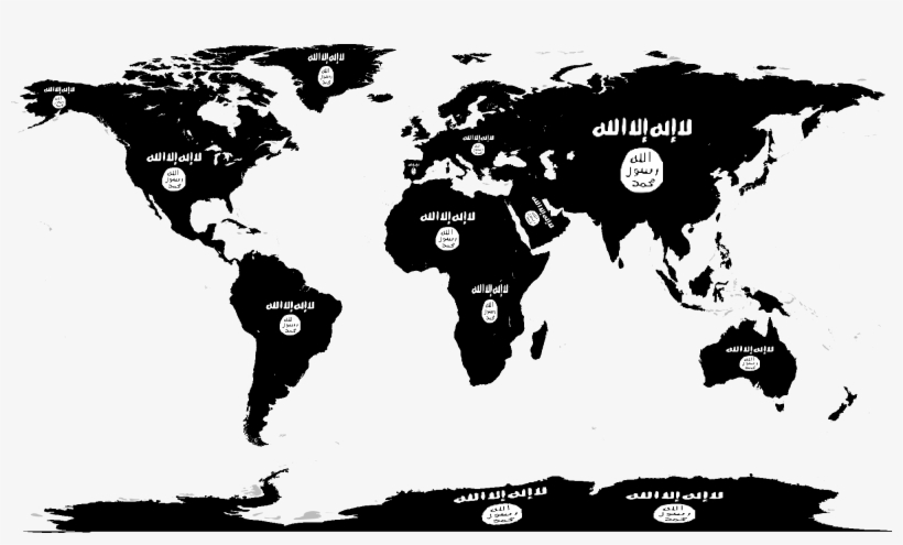 Flag Map Of Earth - World Map, transparent png