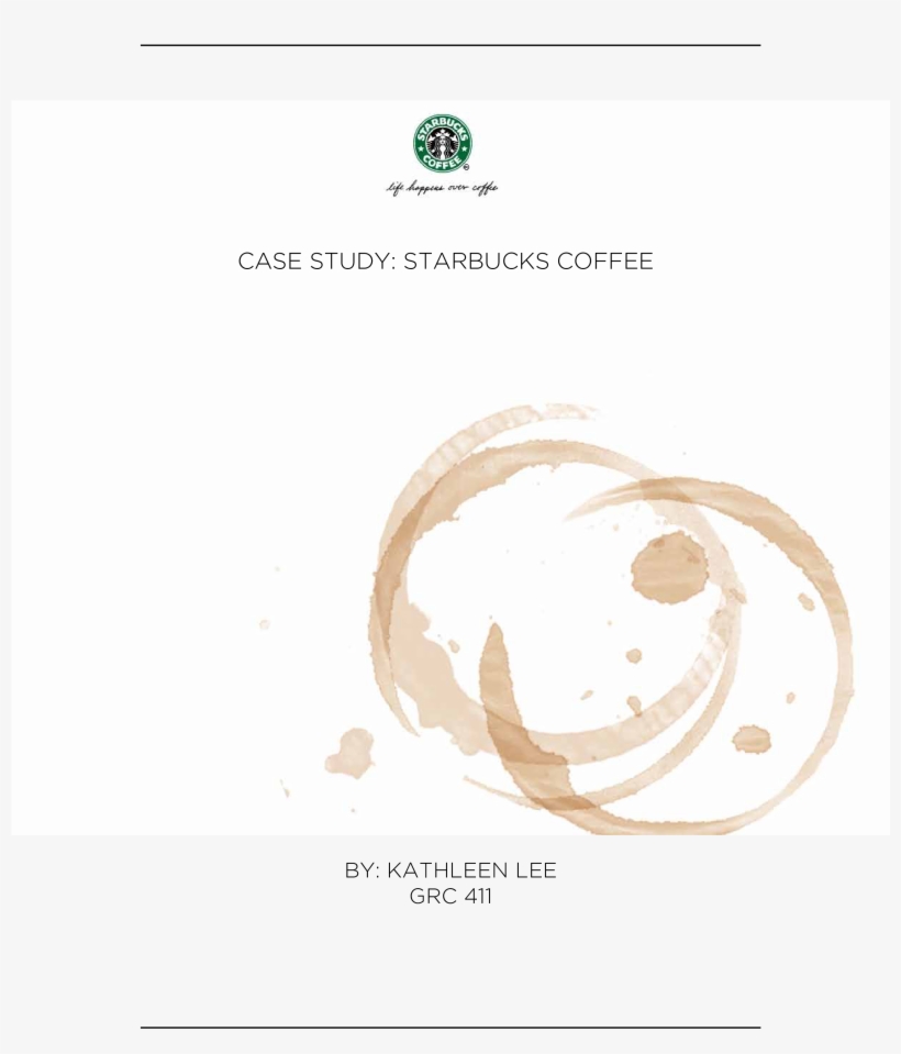 Case Study Swot Analysis Main Image - Starbucks Logo Coffee Stain, transparent png