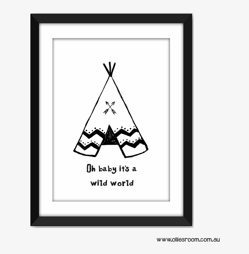Wild Things Teepee - Teepee Print, transparent png