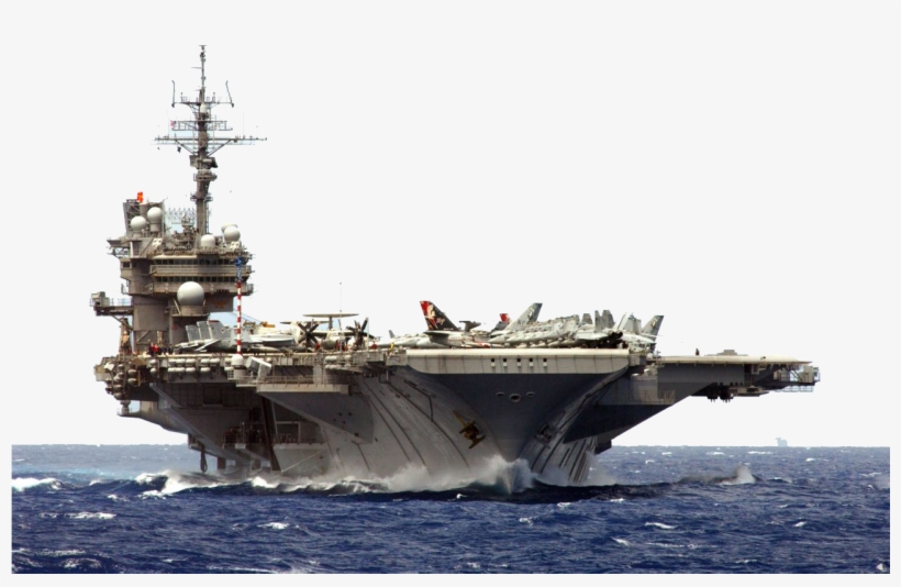 Clip Free Stock Battleship Vector Aircraft Carrier - Uss Kitty Hawk 1996, transparent png