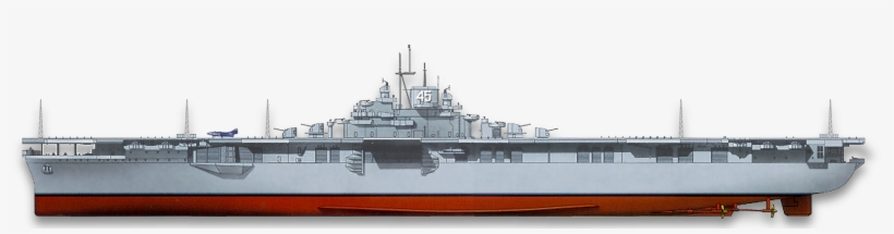 One Of The “long Hull” Essex Class Carriers, The Valley - Guided Missile Destroyer, transparent png