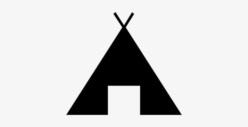 Tent Tipi Indian Children Play Tent Tent T - Silhouette Tent Clipart, transparent png