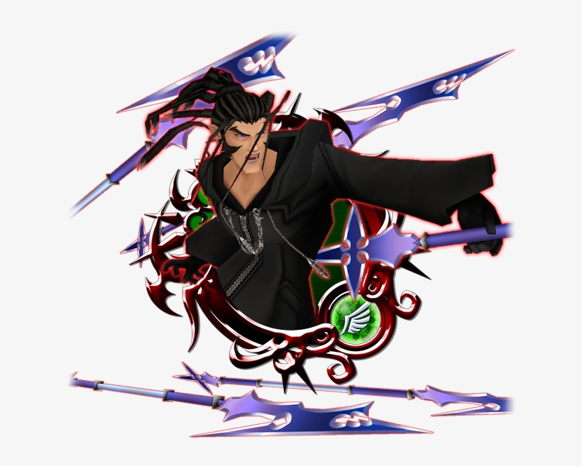 Kingdom Hearts Ii The 3rd Member Of Organization Xiii - Khux Stained Glass Medals, transparent png