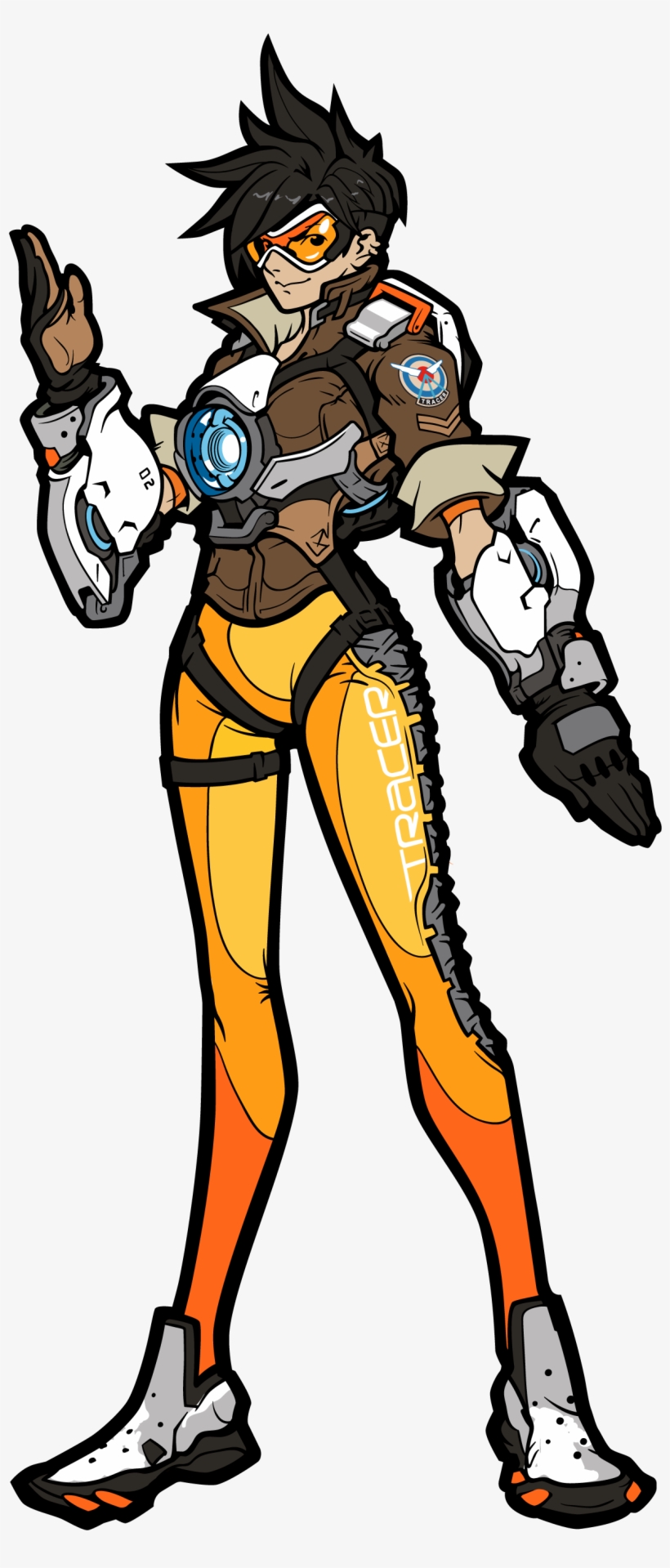 Tracer - Overwatch Figpin Soldier 76, transparent png