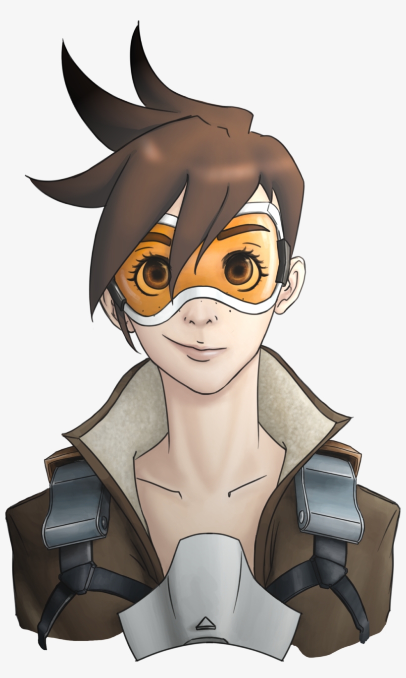 Tracer From Overwatch By Blizzard Entertainment - Tracer Overwatch Fanart Anime, transparent png