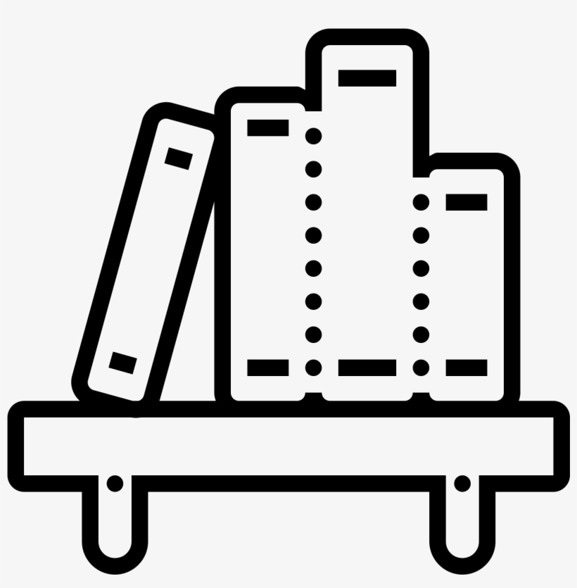 Book Shelf Icon - Shelf, transparent png