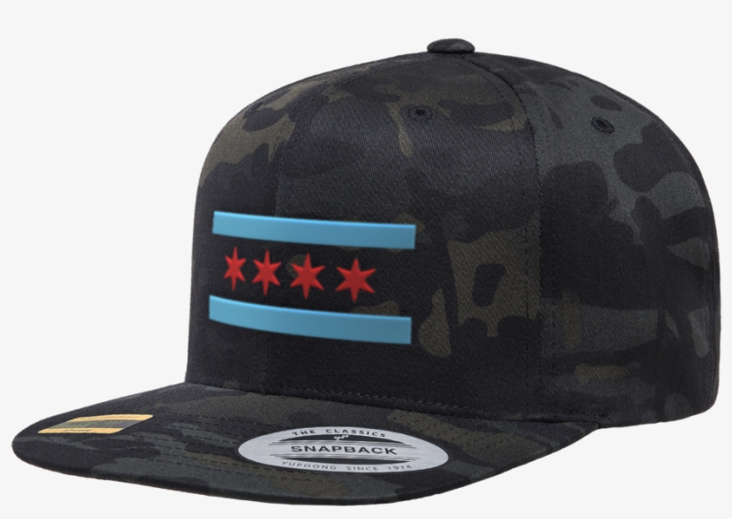Camo Chicago Flag Snapback Hat 6606mc Multicam® X Yupoong® - Hat, transparent png