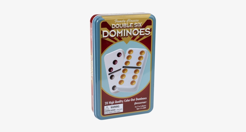 Double Six Dominoes - Dominoes In Tin - Double Six, transparent png