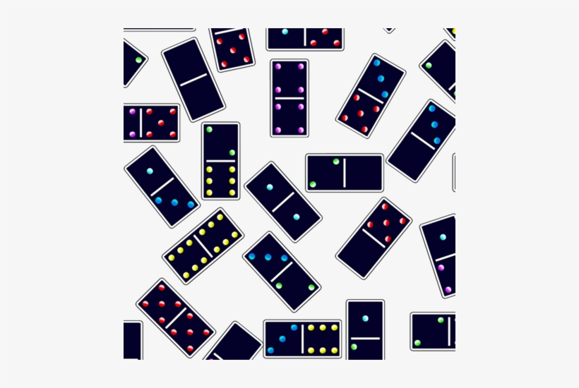 Blue Dominoes Pattern Fabric By Stradling Designs On - Blue, transparent png
