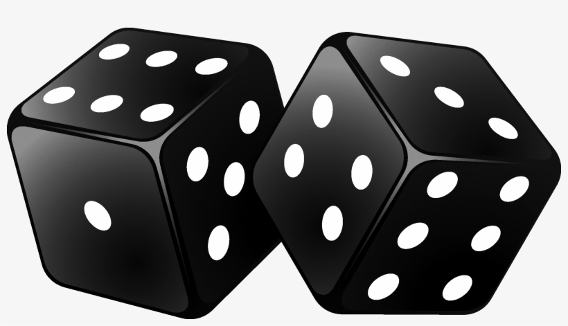 This Is A Collection Of Black And White Dice Faces, transparent png