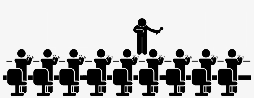 Svg Public Speaking Audience Clipart - Audience, transparent png