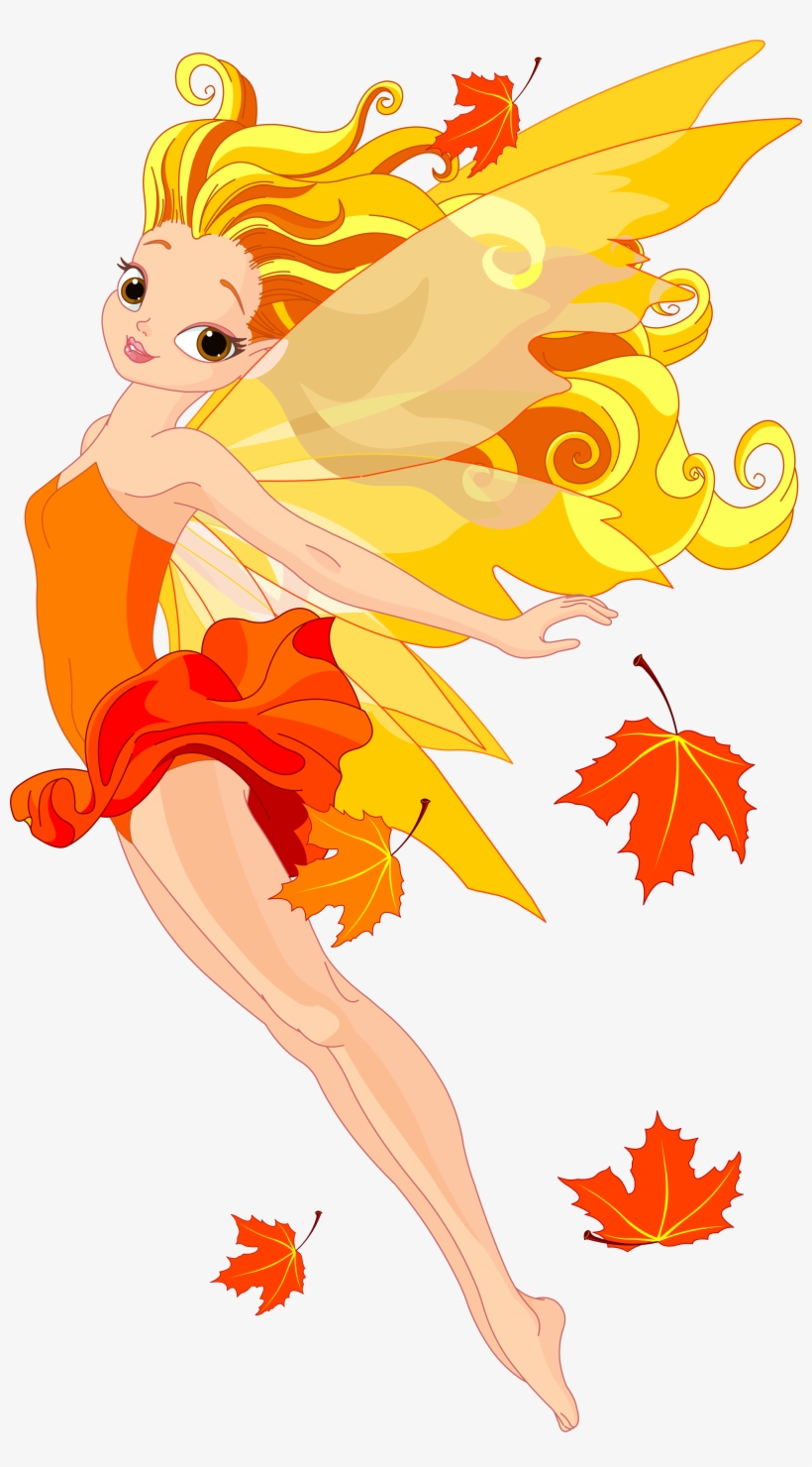 Clipart Autumn Fairy, transparent png