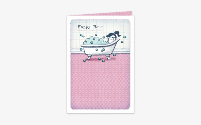 Home Hallmark Happy Hour Jackie Bathtub Card - Life Is Good. Mother's Day Greeting Card - Happy Hour, transparent png