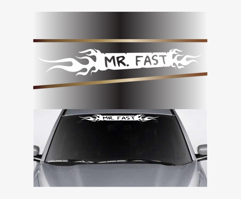 Fast Flames Customized Windshield Decal - Daddys Girl Car Sticker, transparent png