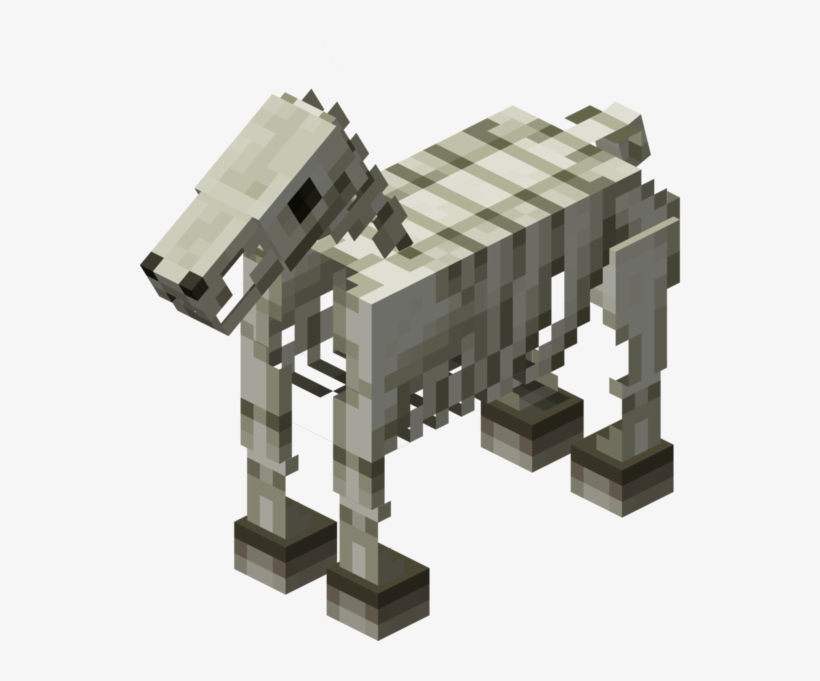 Datei - Skelettpferd - Skelet Paard Minecraft, transparent png
