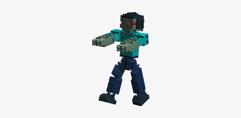 Get The Lxf File 4) The Fourth Minecraft Based Model - Minecraft Lego Herobrine Toy, transparent png