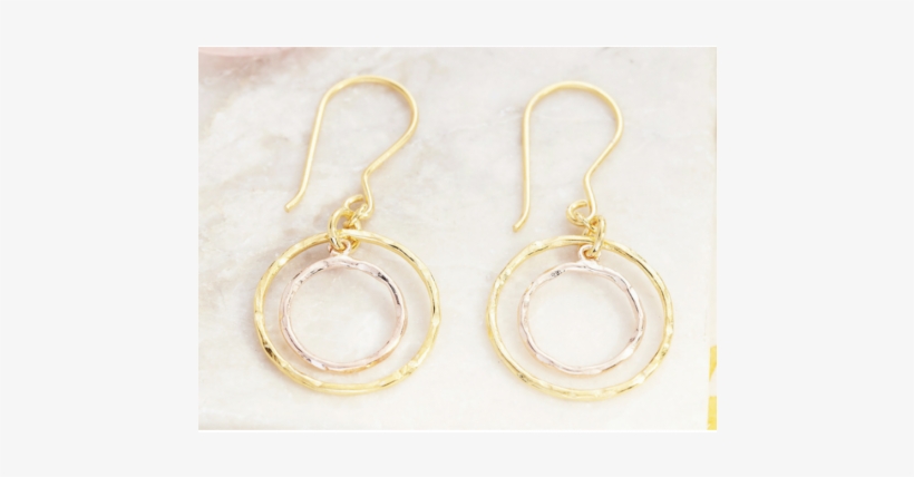 Jaisalmer Concentric Circle Earrings Silver/gold - Earrings, transparent png
