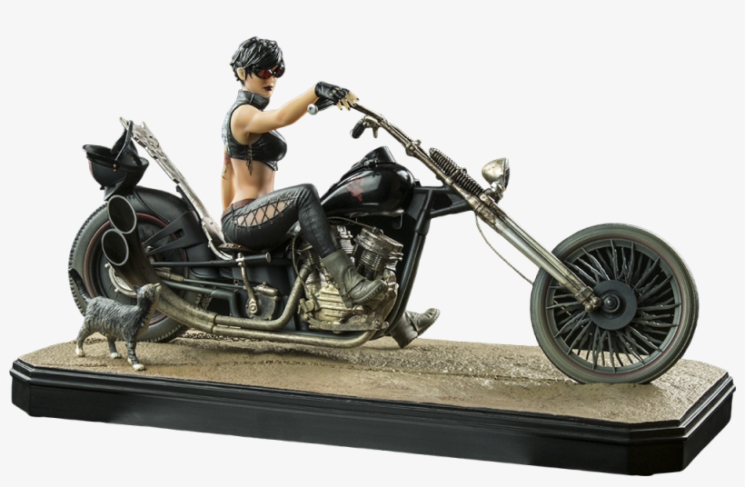 Bonus - - Catwoman On Bike Statue, transparent png