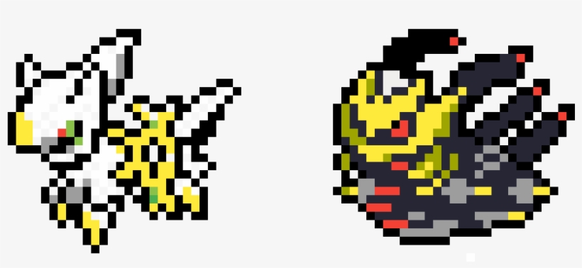 Garentena And Arceus - Cartoon, transparent png