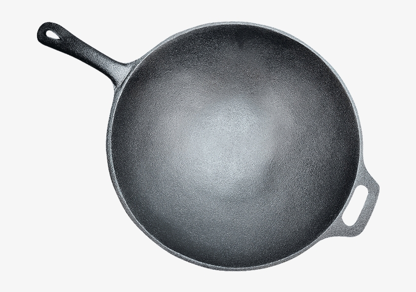 Preseasoned Cast Iron Wok- - Carolina Cooker Preseasoned Cast Iron Wok- 12" Cast, transparent png