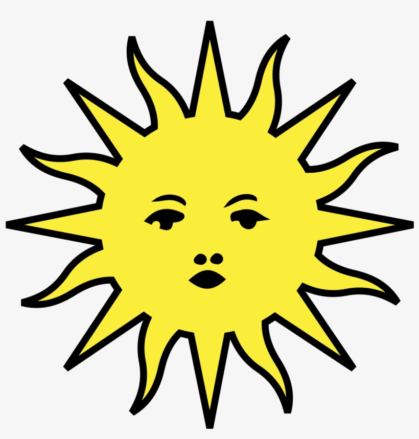 Soleil Héraldique, transparent png