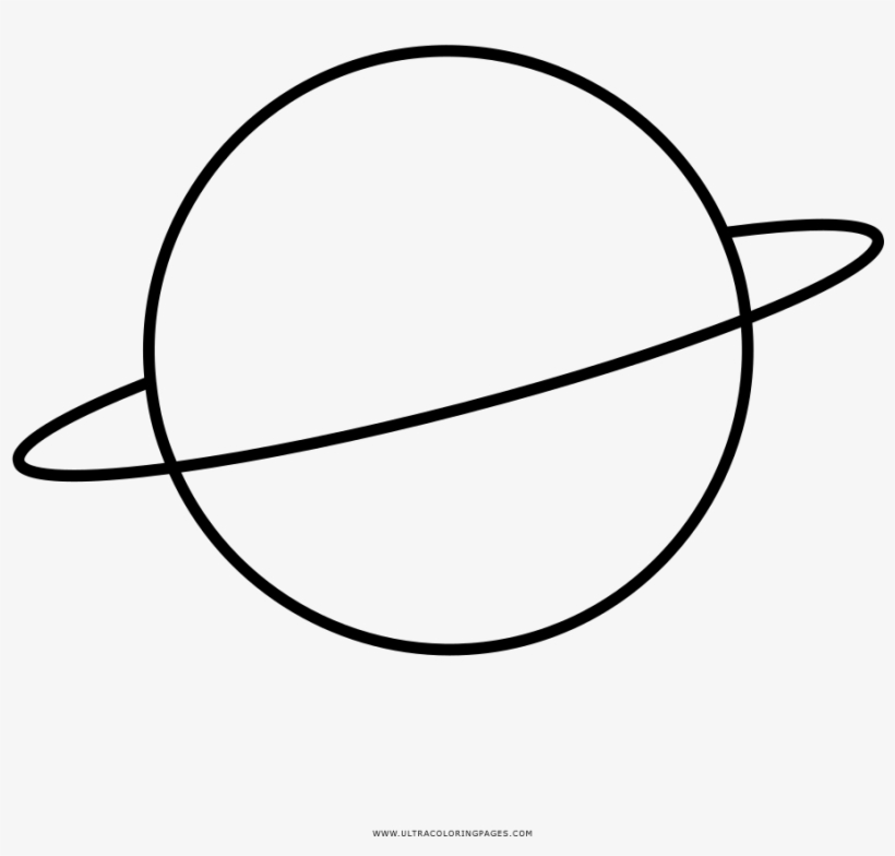 Planet Coloring Page - Sticker, transparent png