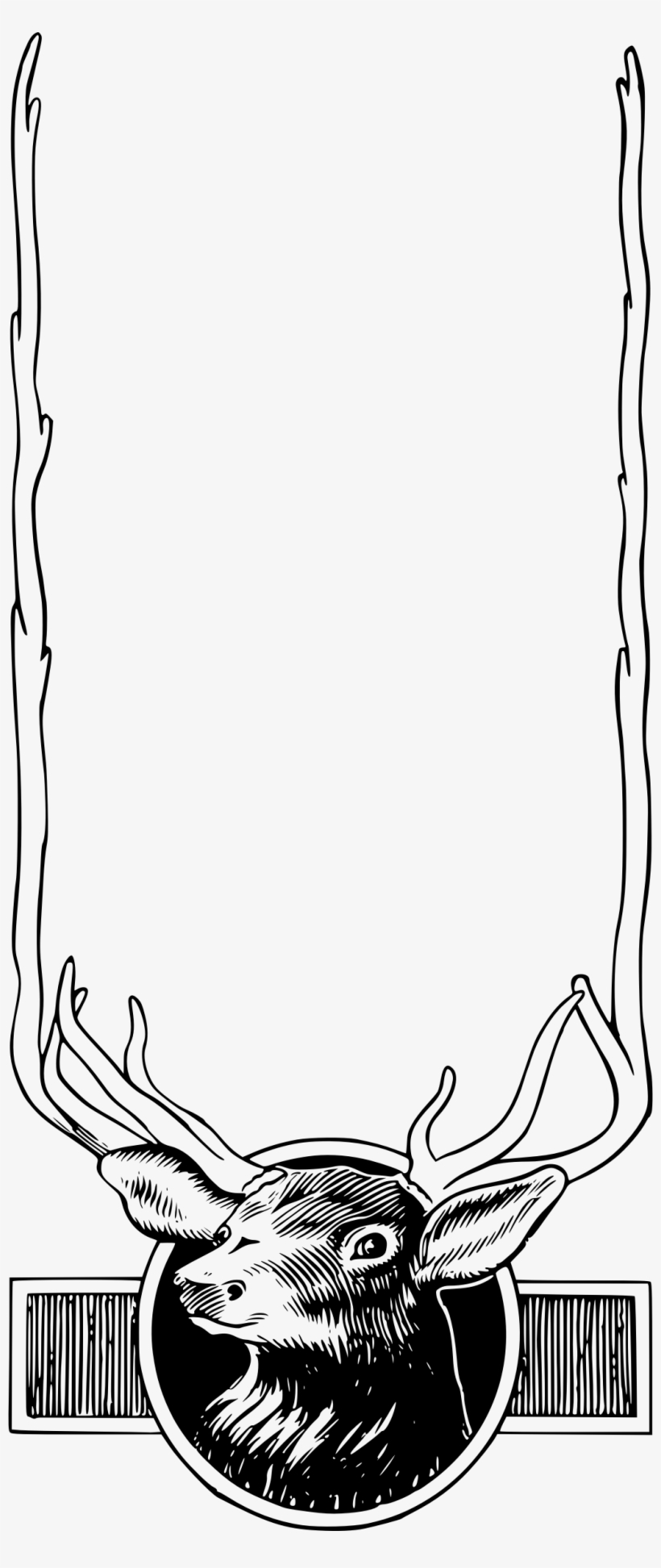 This Free Icons Png Design Of Elk Head Frame, transparent png