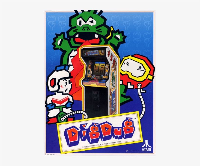 Dig Dug High Score Save Kit Installation Manual - Dig Dug Arcade Flyer, transparent png