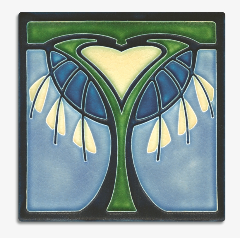 Bleeding Heart, Blue - Stained Glass, transparent png
