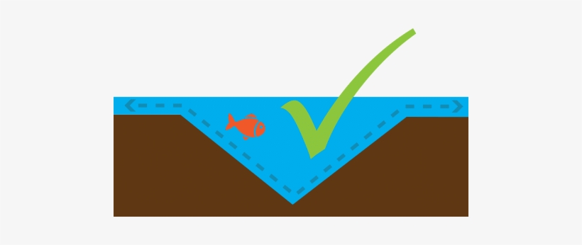 Dug At An Angle So That The Fish Can Travel In And, transparent png