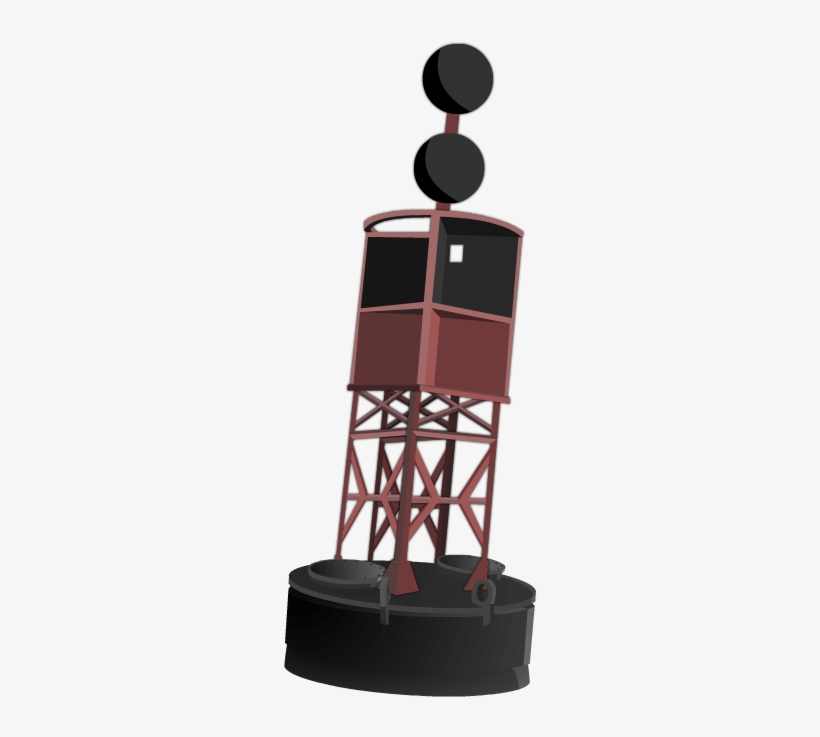 Isolated Danger Buoy - Isolated Danger Mark Png, transparent png