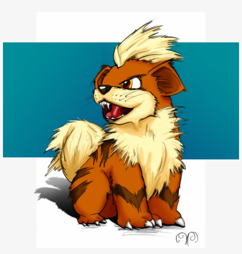 Growlithe Painting - Cartoon, transparent png