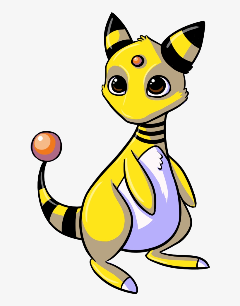 Ampharos I'm Only 70 More Gen Ii Pokemon To Go - Cartoon, transparent png