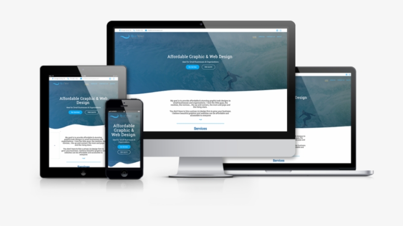 Blue Wave Brand Design - High Quality Website Design, transparent png