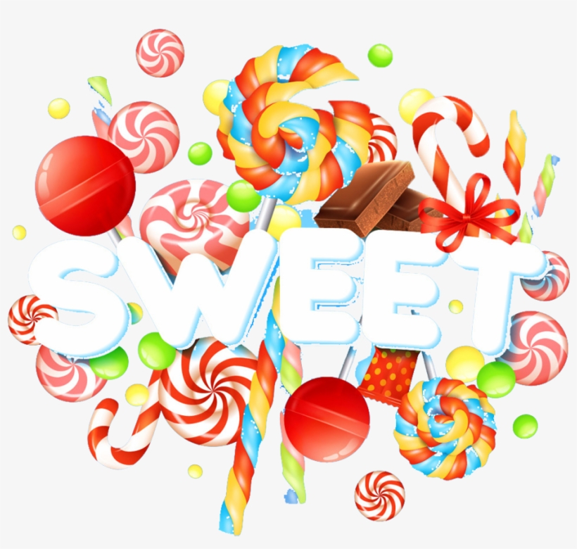 Image Black And White Stock Candy Sweetness Clip Art - Visions Of Sugarplums, A Candy Coloring Book, transparent png