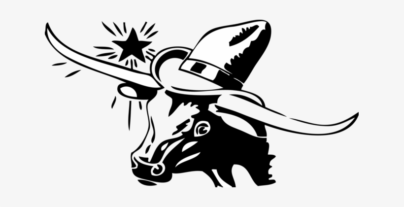 Texas Longhorn English Longhorn Bull Beef Cattle Cowboy - Steer Clip Art, transparent png