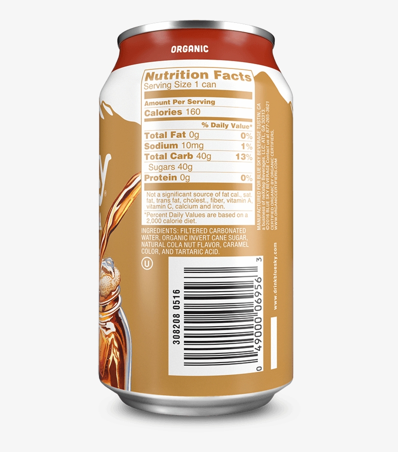 Buy Now Find This Soda Nutritional Info - Blue Sky Soda Ingredients, transparent png