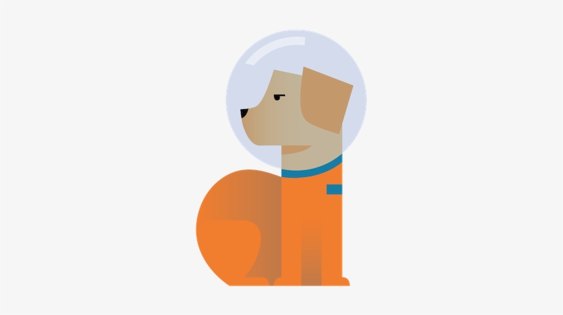 Dog In Space Png, transparent png