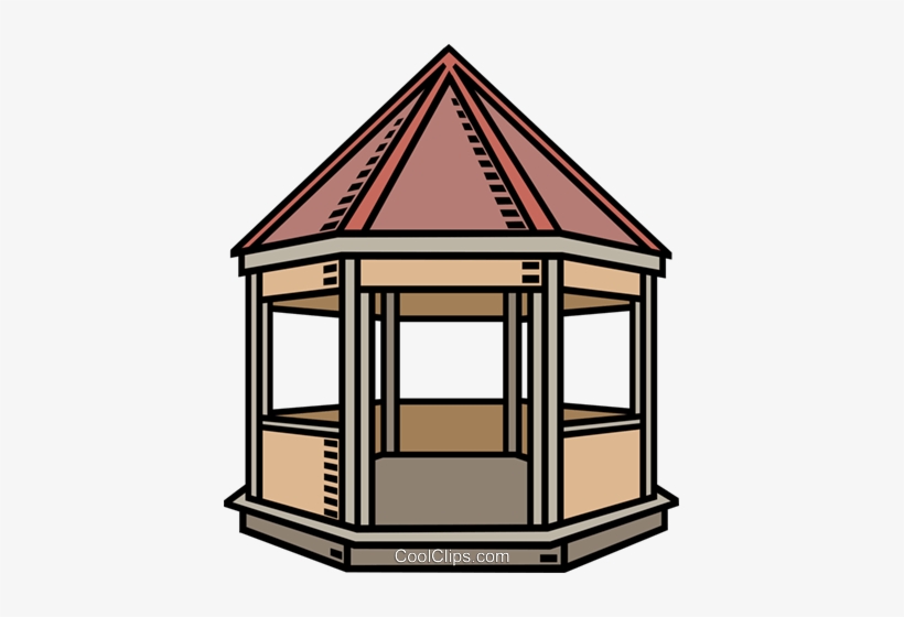 Gazebo Royalty Free Vector Clip Art Illustration Vc007770 - Gazebo Clipart, transparent png