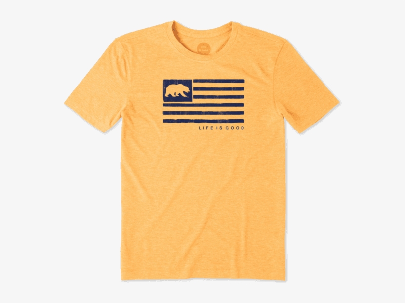 Men's California Golden Bears Team Flag Cool Tee - Savannah Bananas Shirt, transparent png